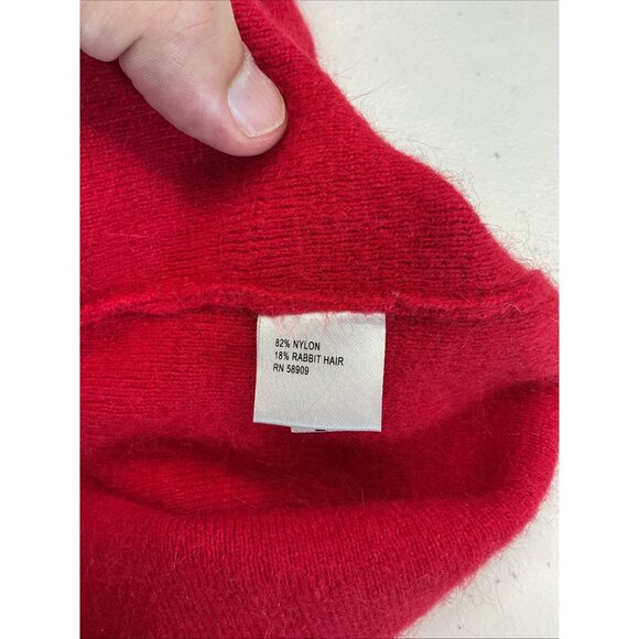 Alex Marie Red Long Sleeve Off The Shoulder Sweater Evening Party Rabbit Size L - Picture 4 of 8